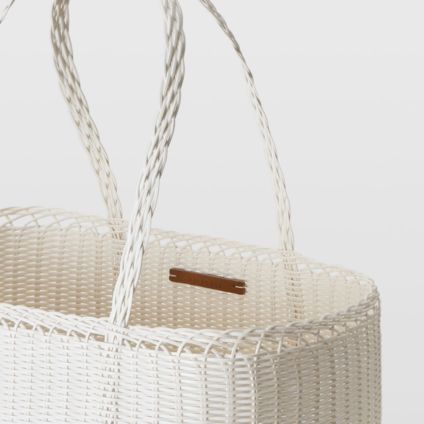 TALL PALOROSA BASKET WHITE
