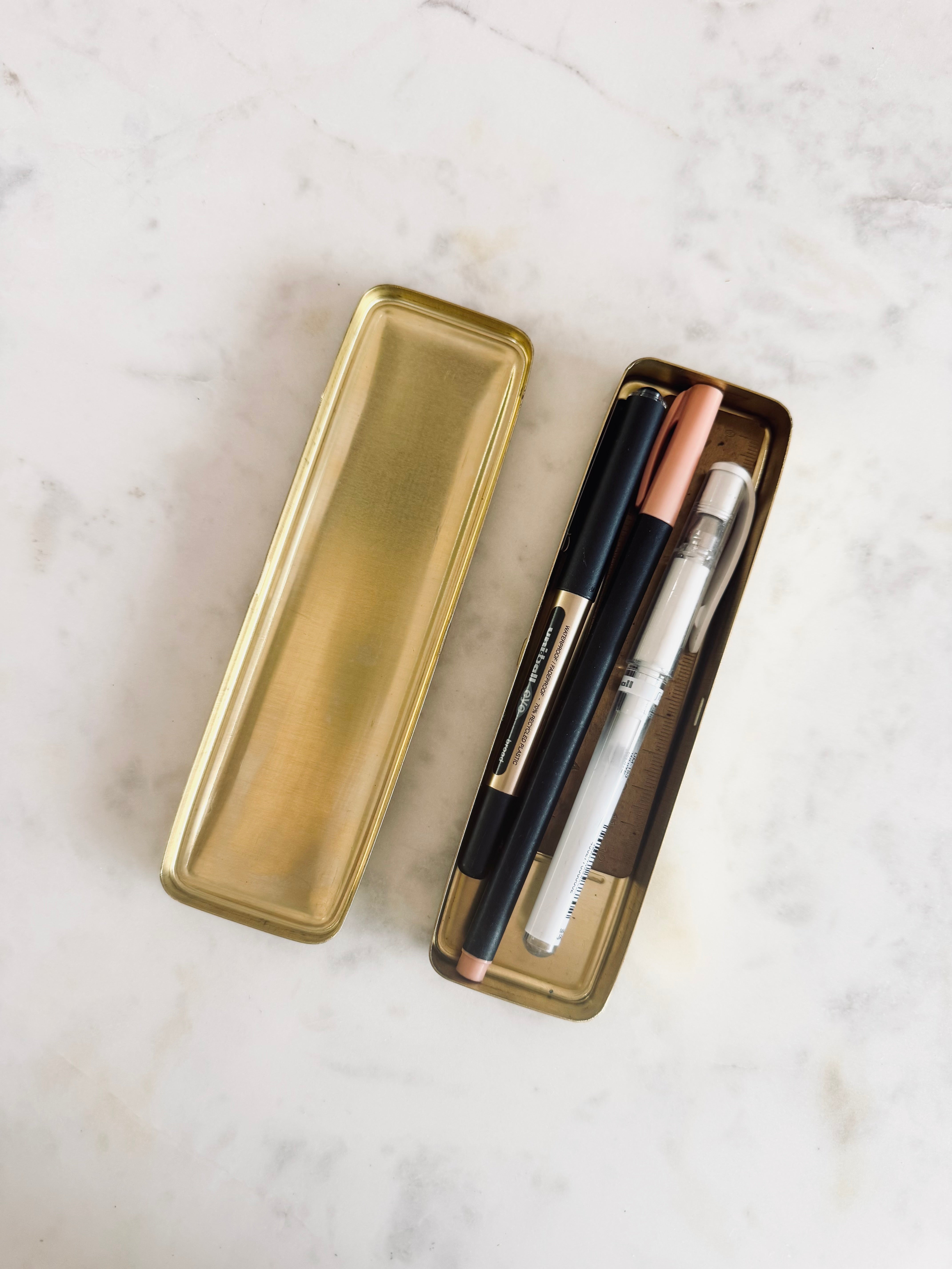 BRESPOKE LETTERPRESS BRASS TIN