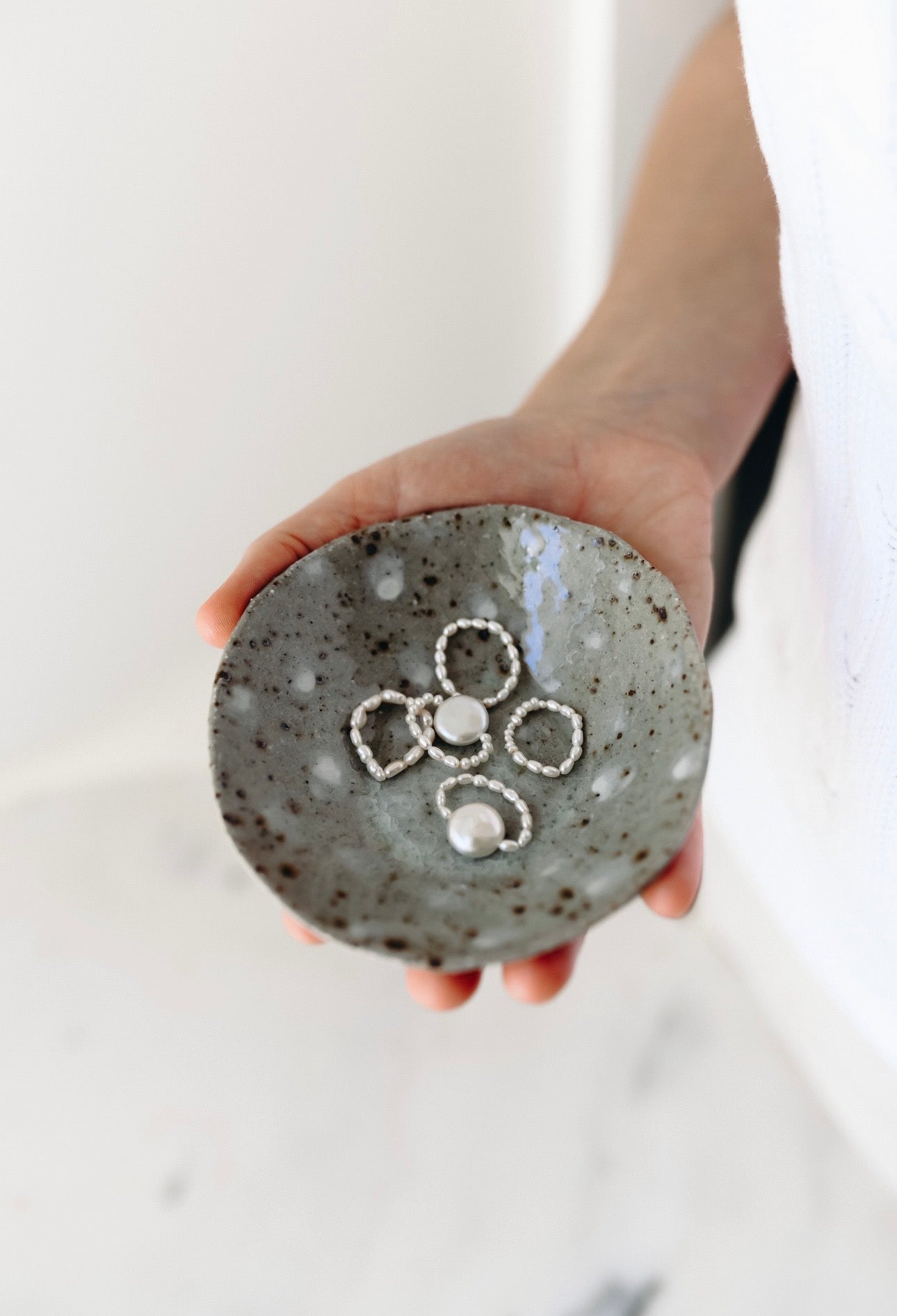 SPECKLED CERAMIC DISH