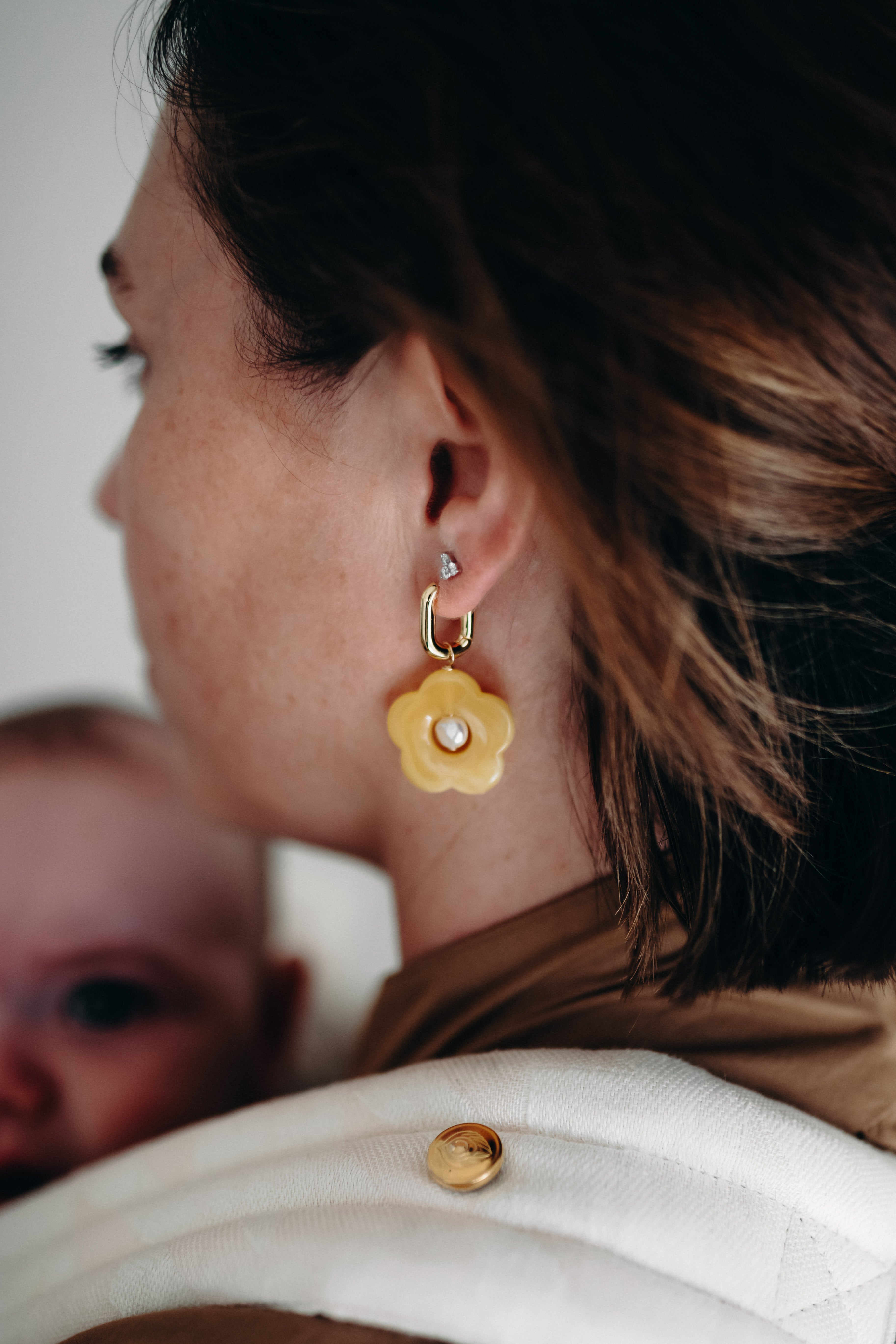 DAISY EARRINGS | YELLOW