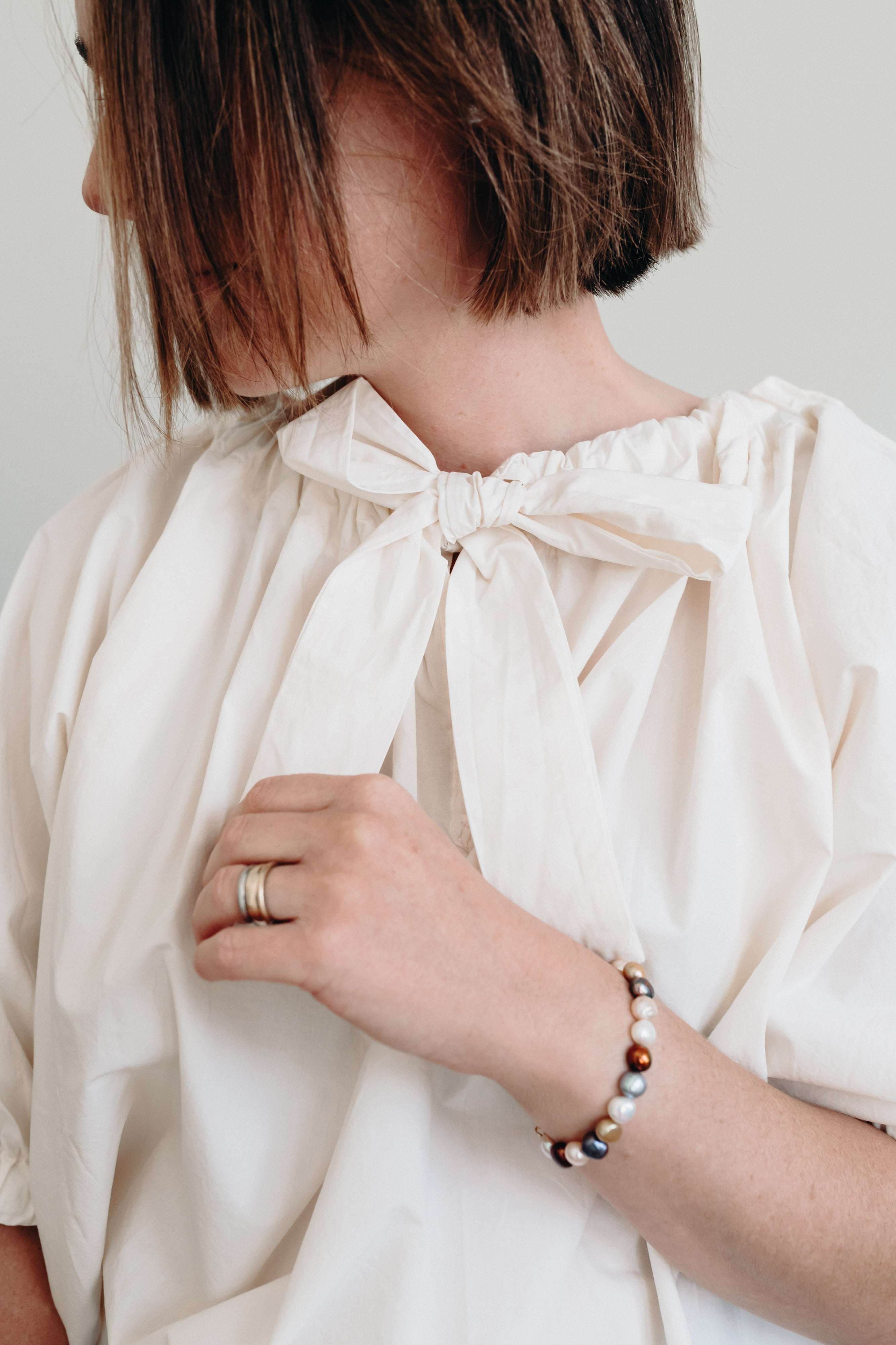 MAMAPAPA BOW BLOUSE