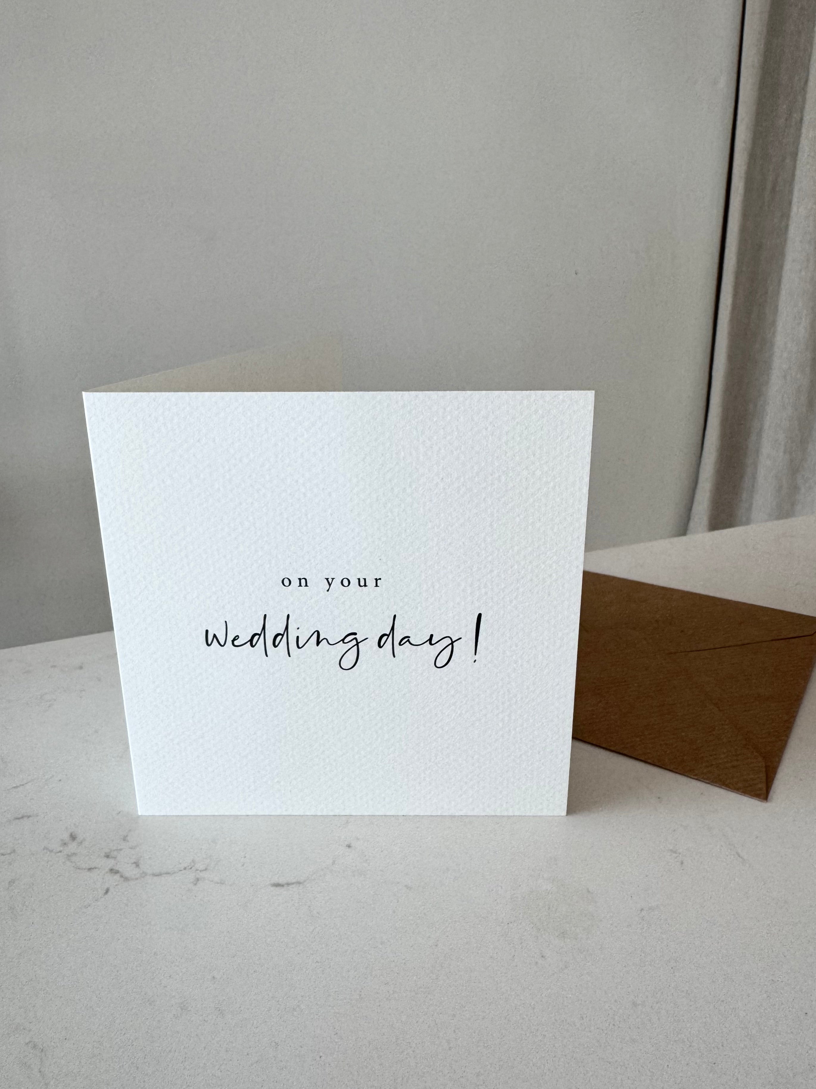 ON YOUR WEDDING DAY | CARD