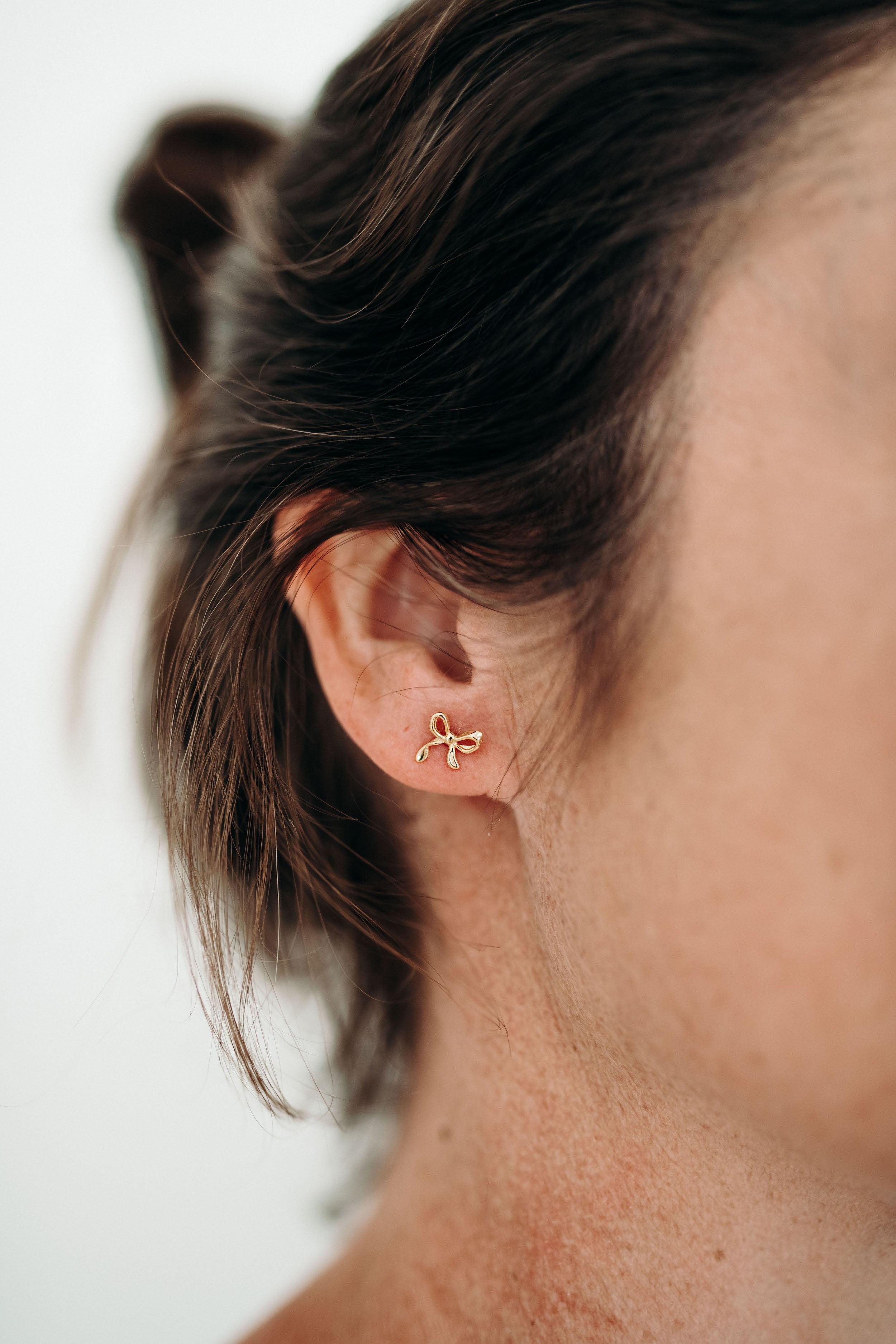 BOW EARRINGS | YELLOW GOLD