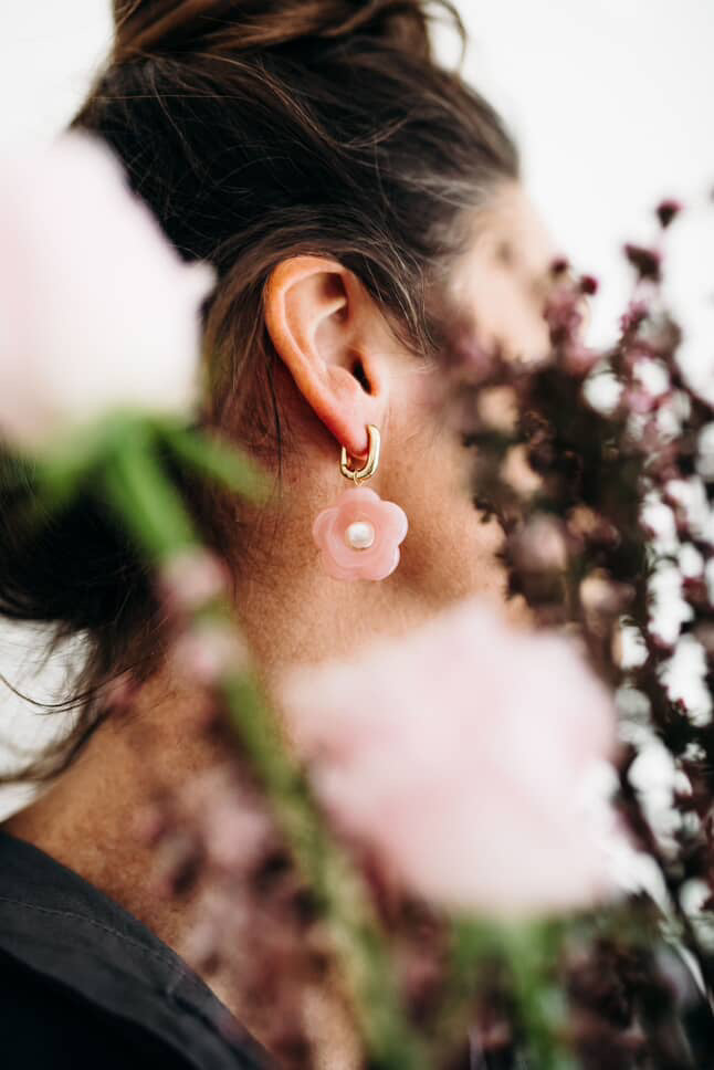 DAISY EARRINGS | PINK
