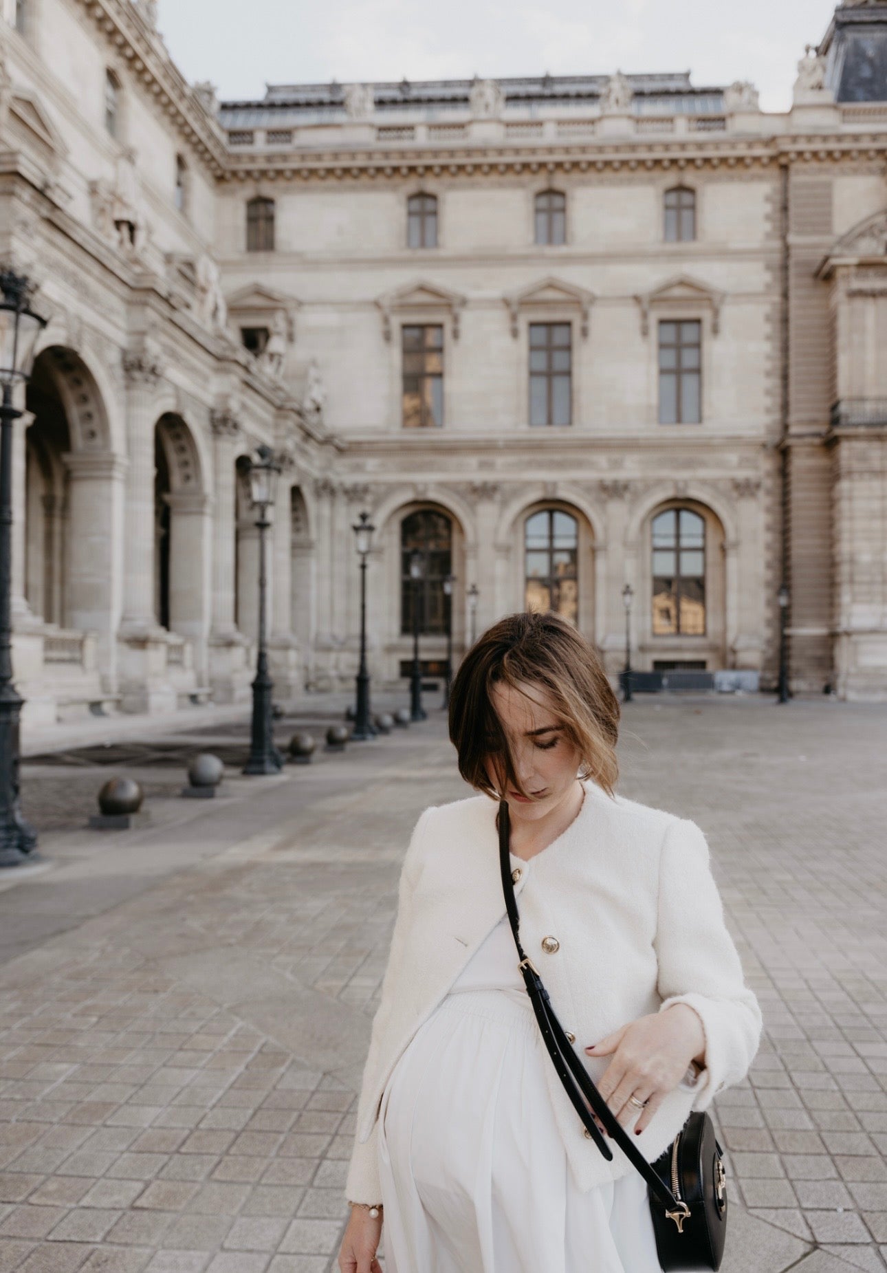 ZARA CREAM SKIRT