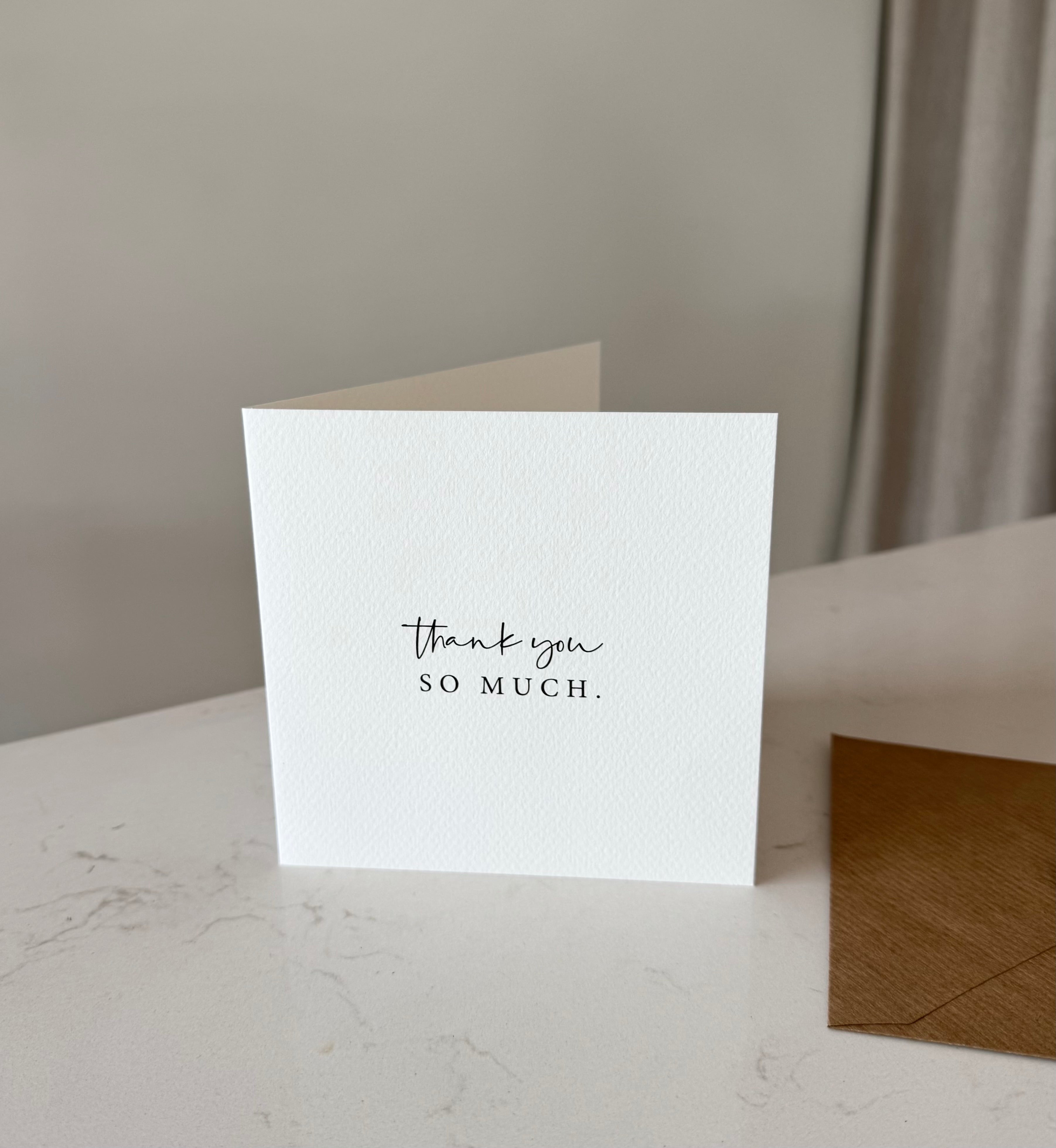 THANK YOU SO MUCH | CARD