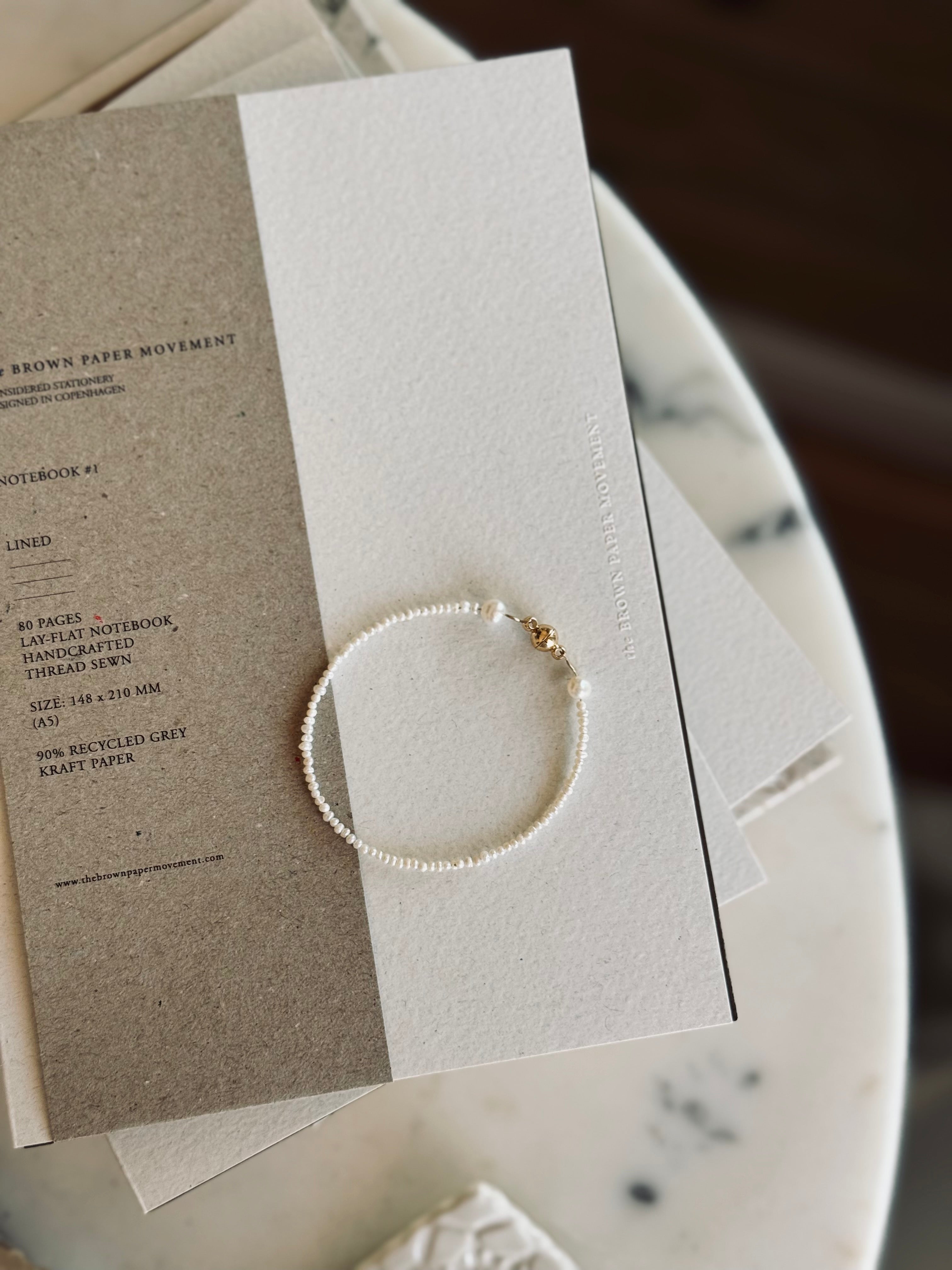 TINY SEED PEARL BRACELET