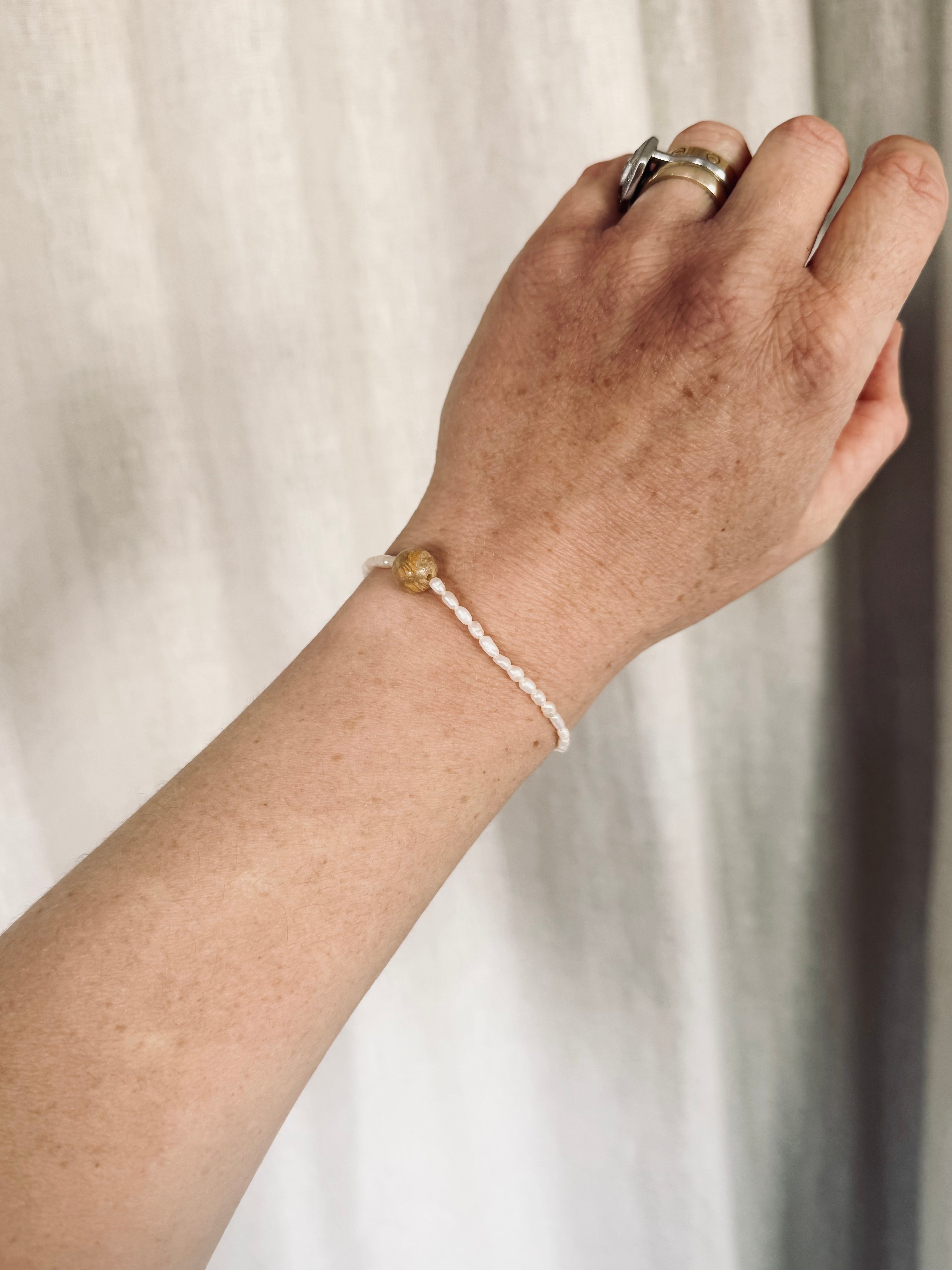 PEARL & AGATE BRACELET