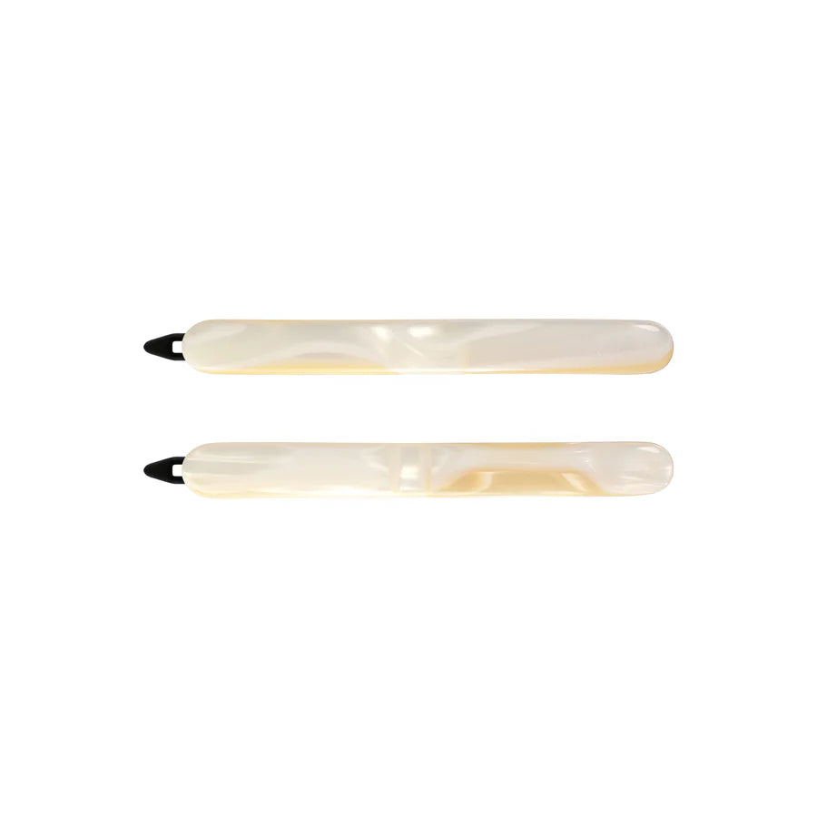 HAIR CLIP SET | WHITE ALBA