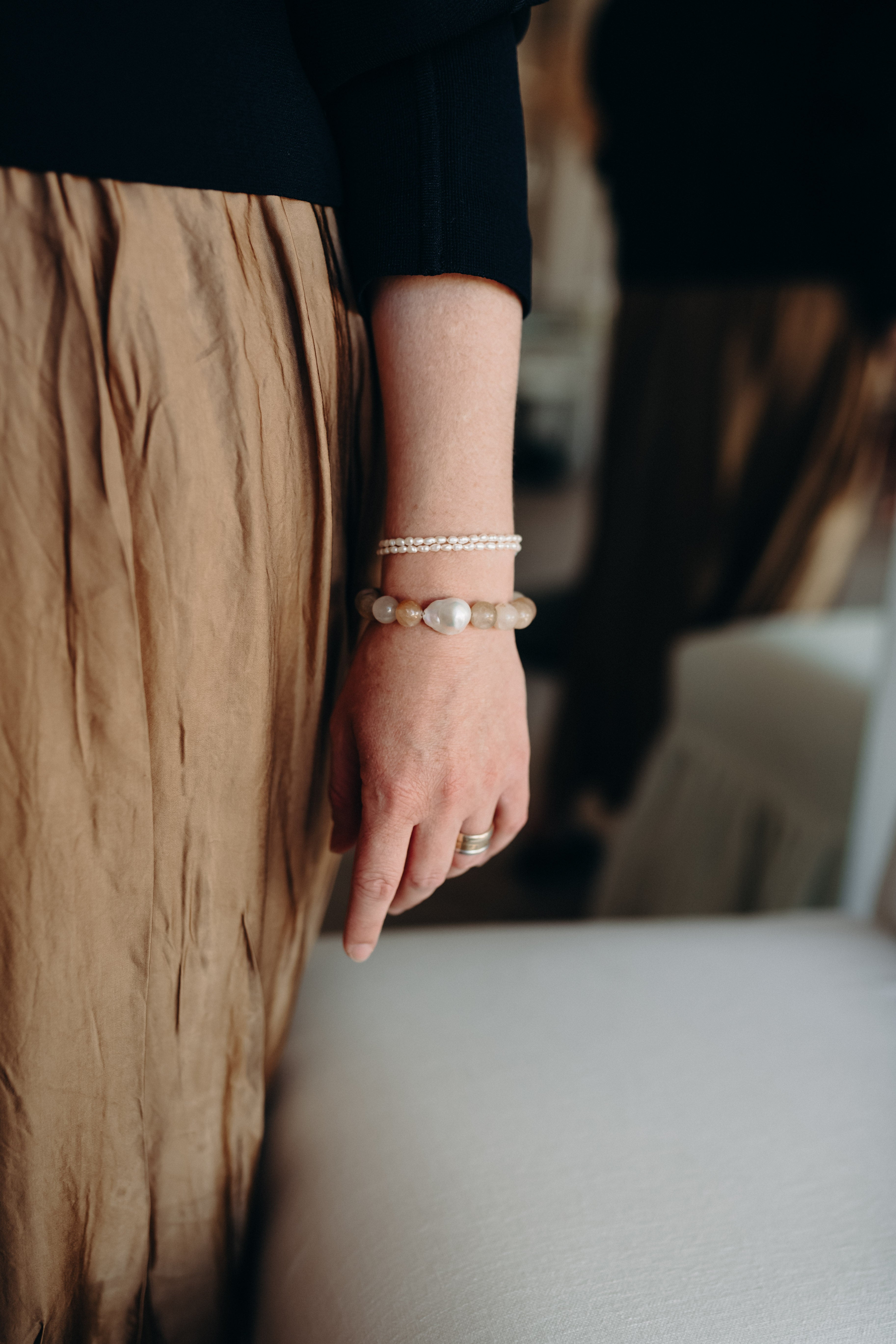 RICE PEARL BRACELET