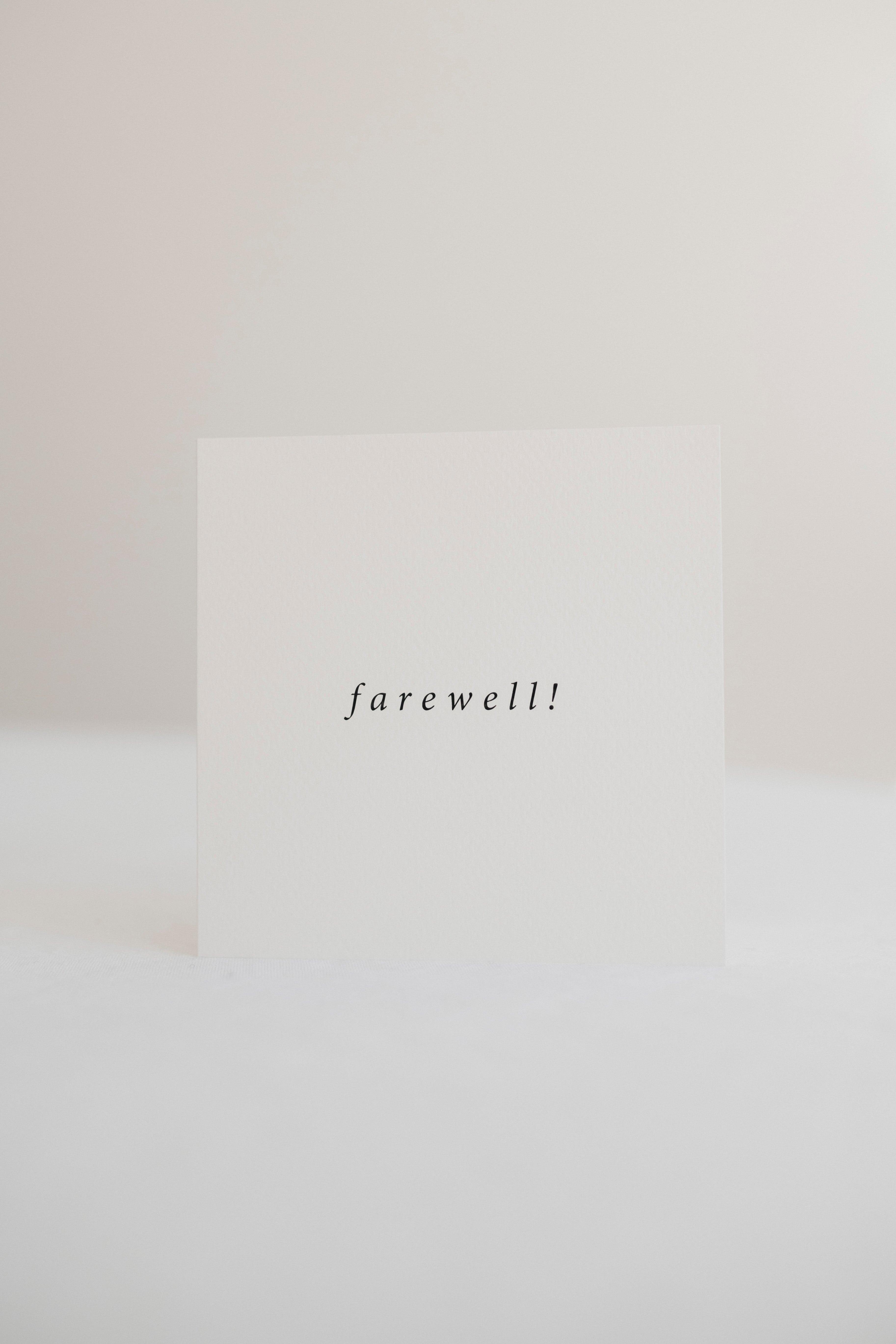 FAREWELL | CARD