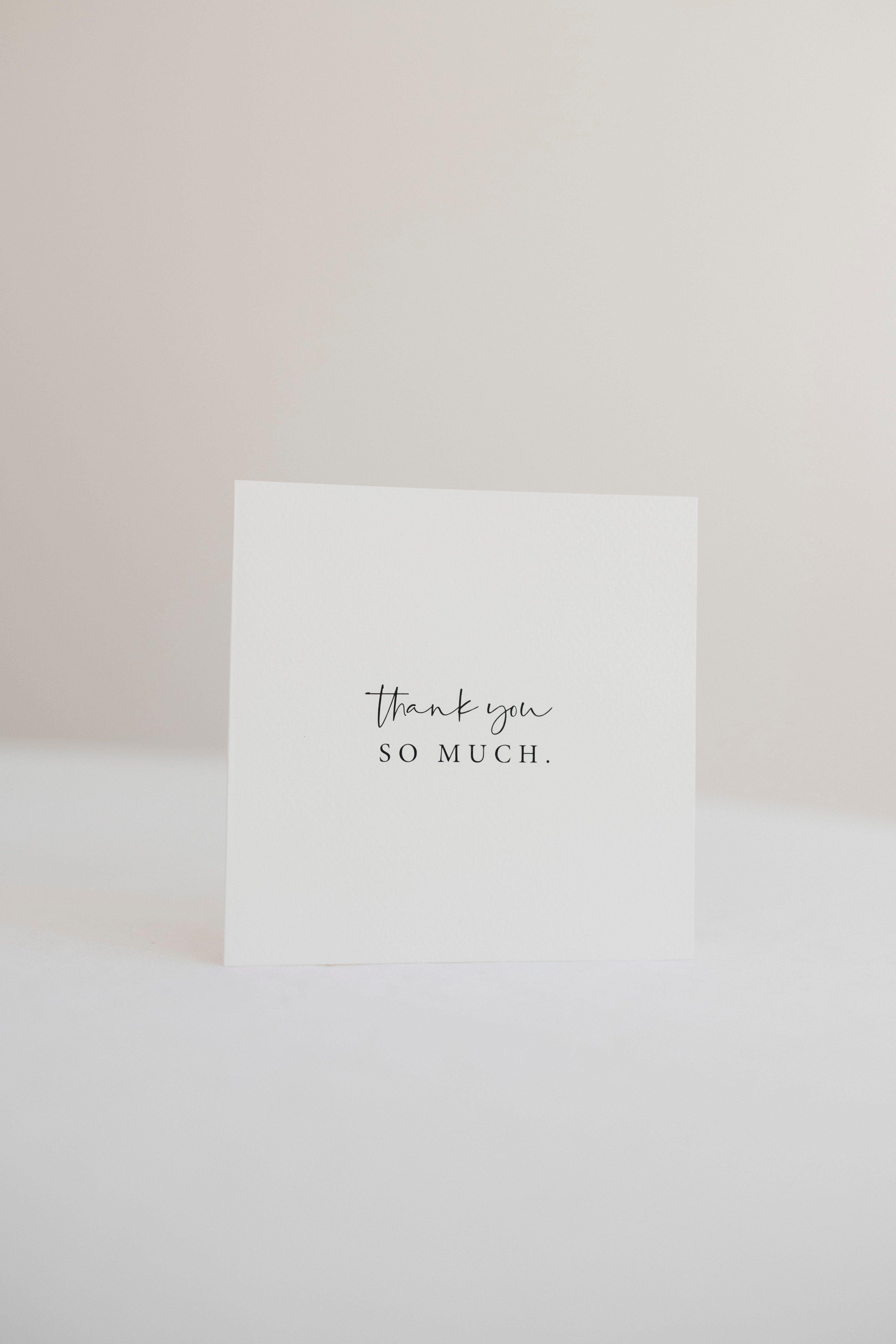 THANK YOU SO MUCH | CARD