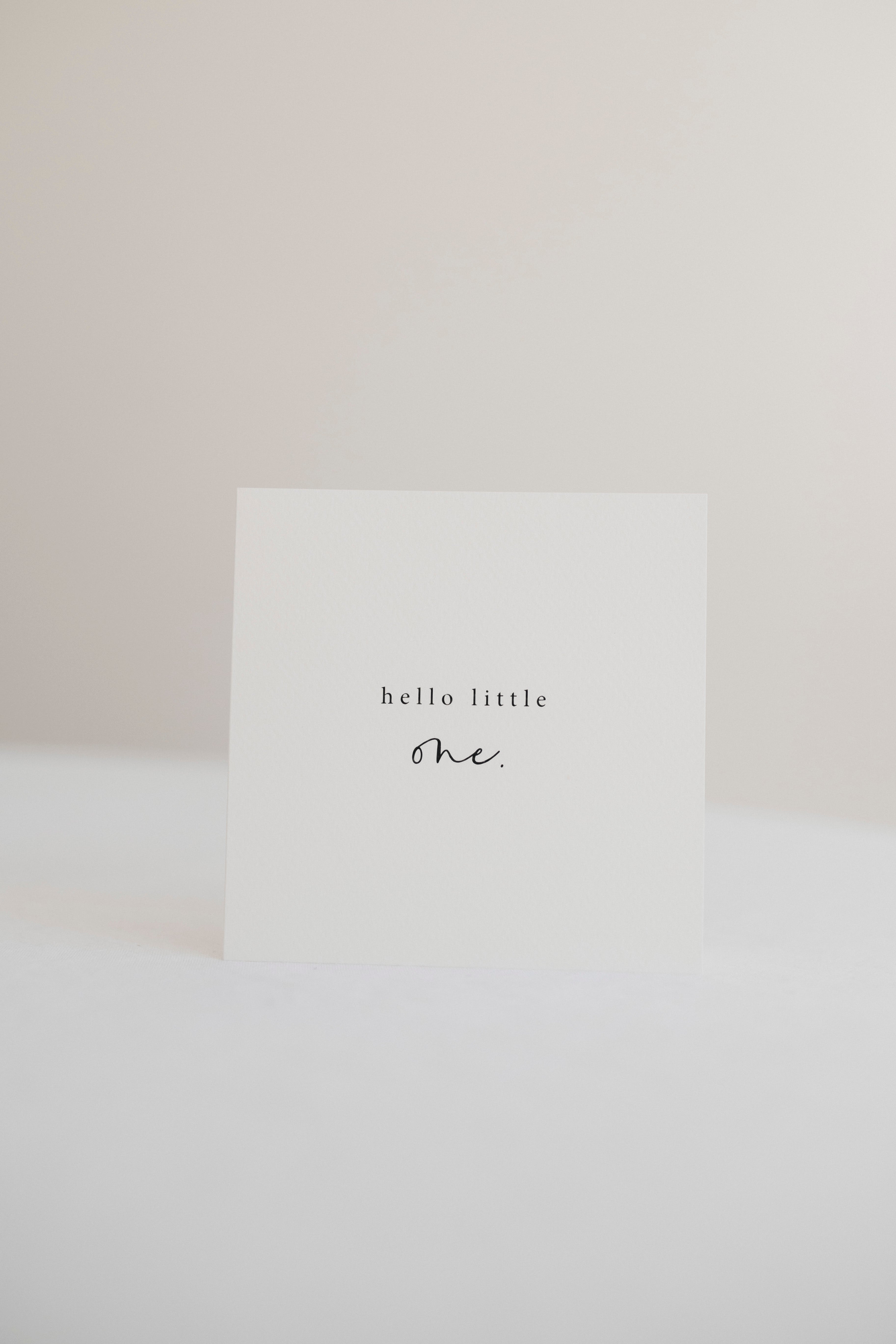HELLO LITTLE ONE | CARD