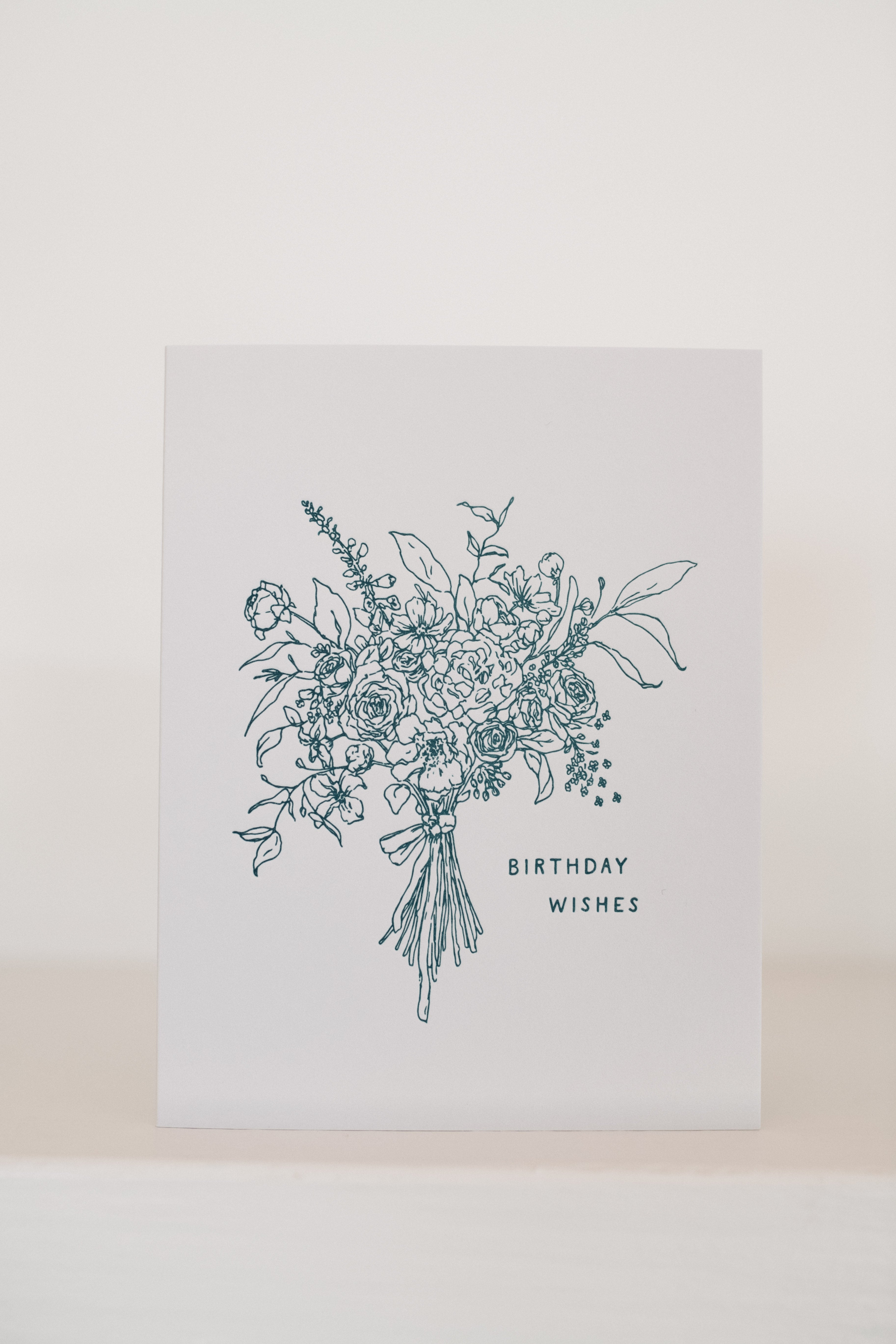 BIRTHDAY WISHES | FLORAL LETTERPRESS