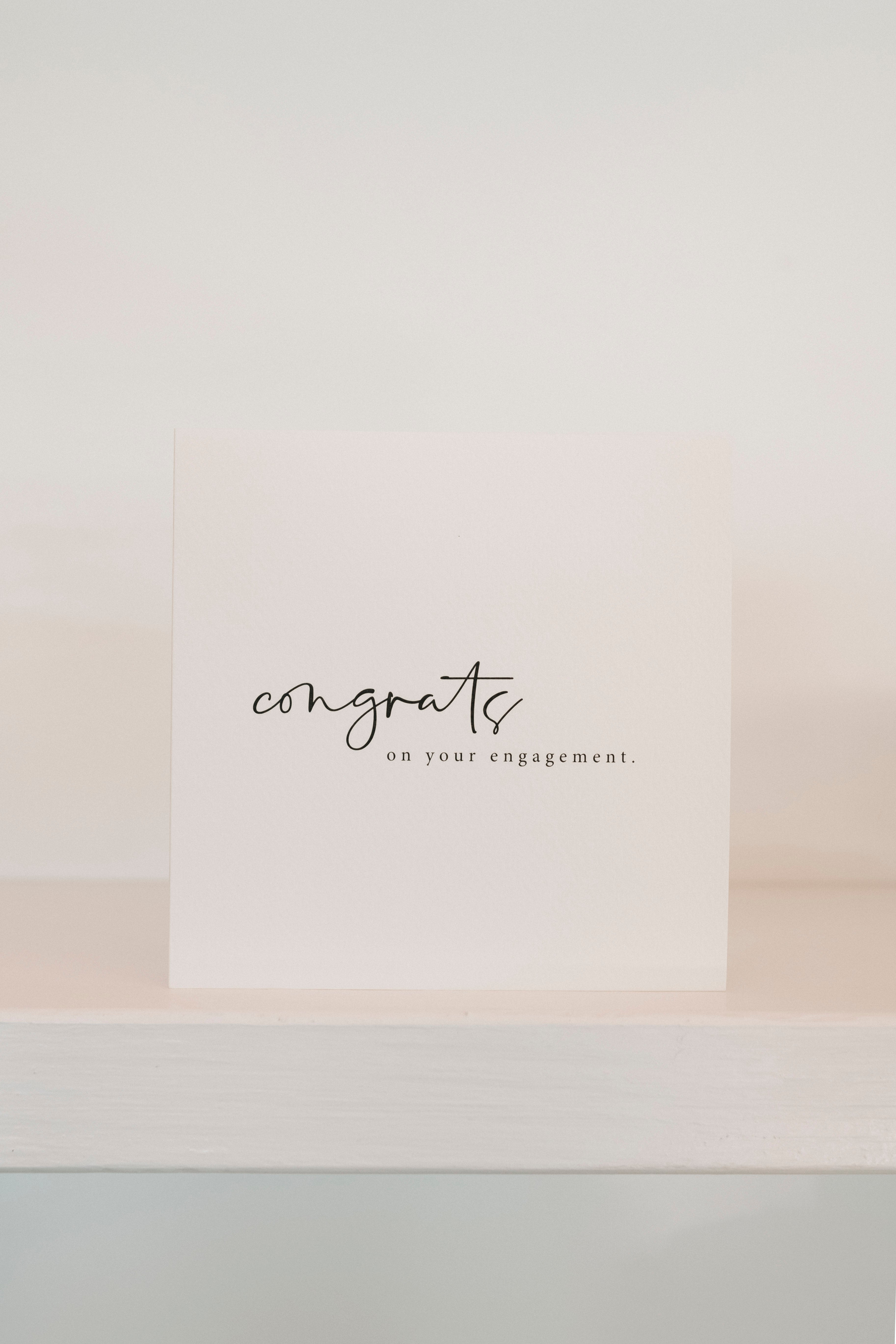 CONGRATS ON YOUR ENGAGEMENT | CARD