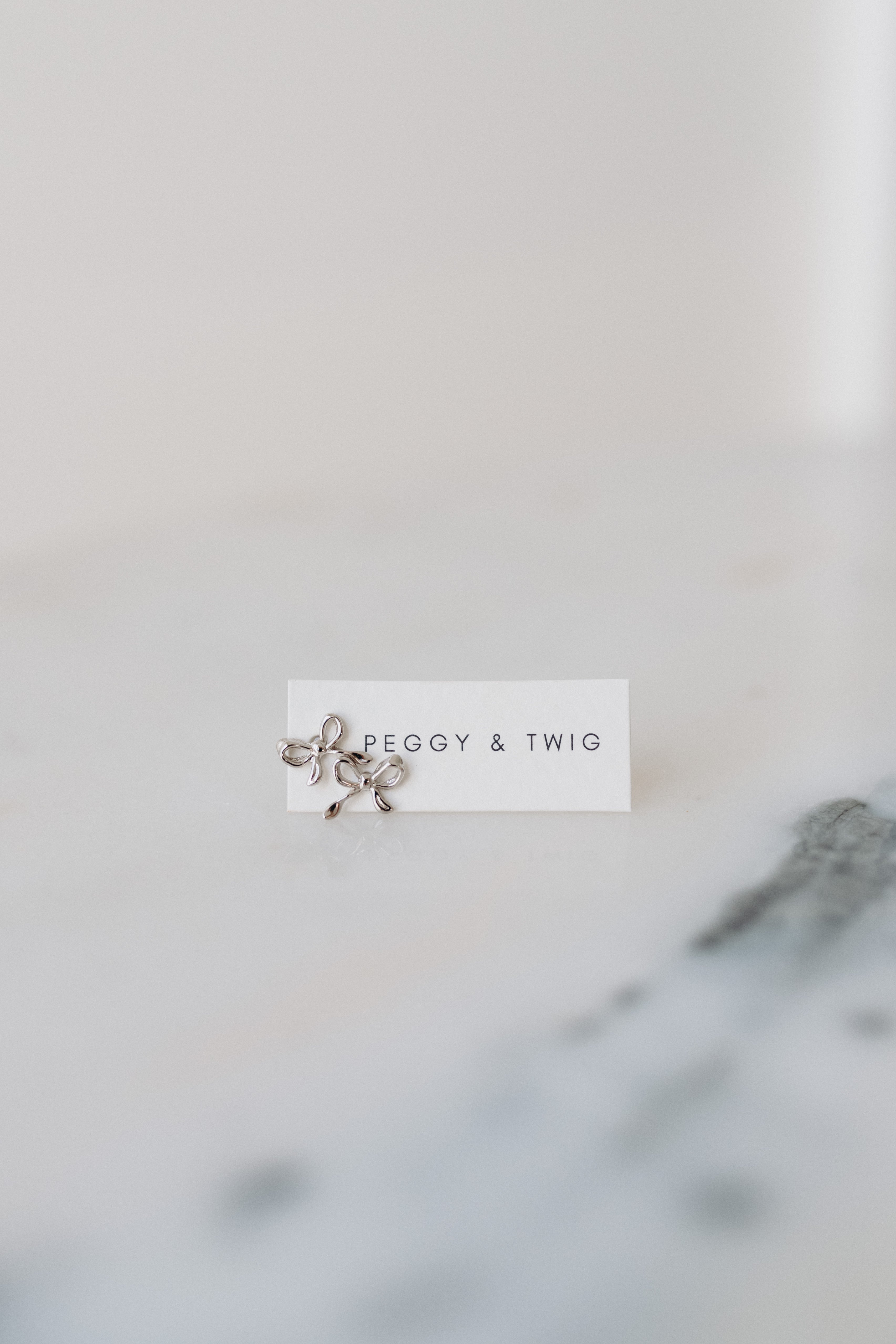 BOW EARRINGS | SILVER